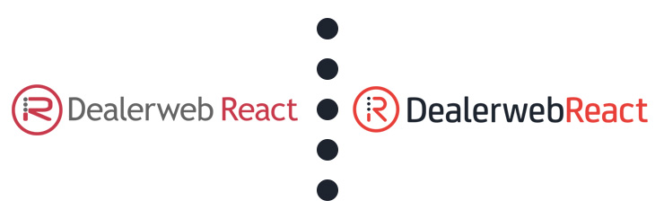 Dealerweb React logo before and after